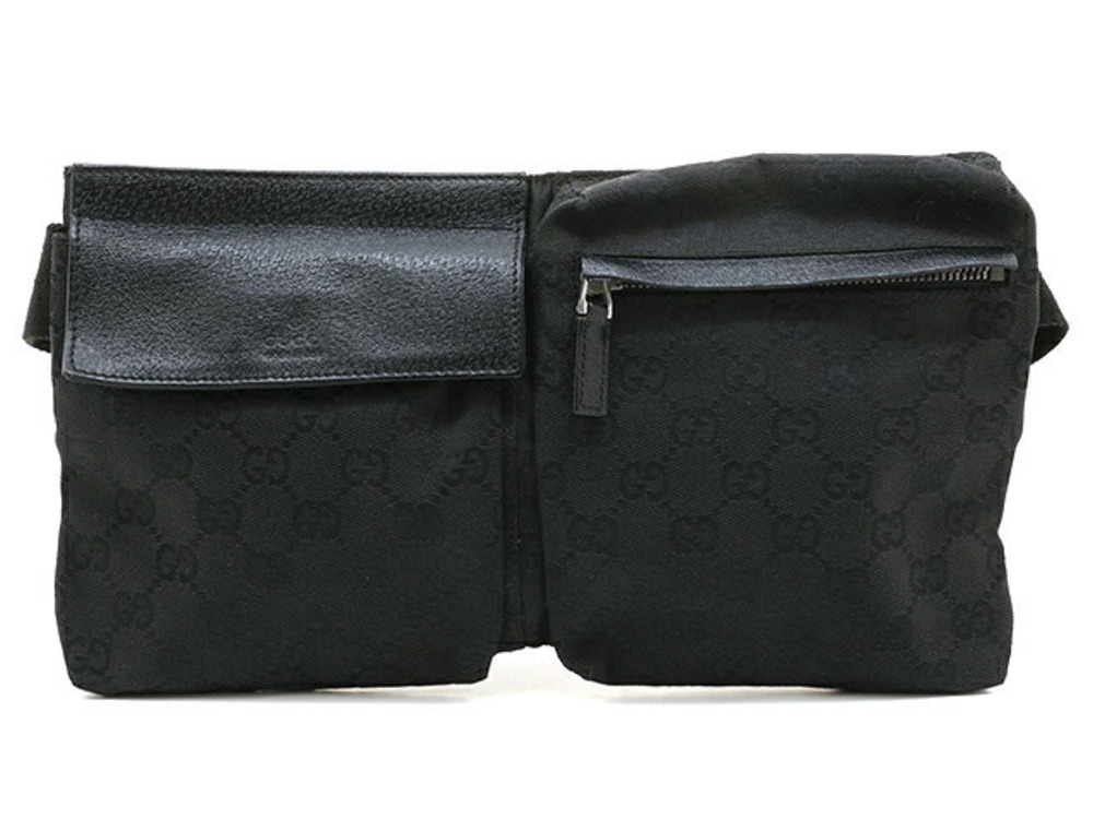 Gucci bag Waist Crossbody Bum GG canvas black